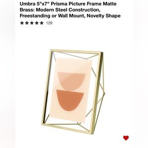 Umbra Prisma Brass Frame with Abstract Art